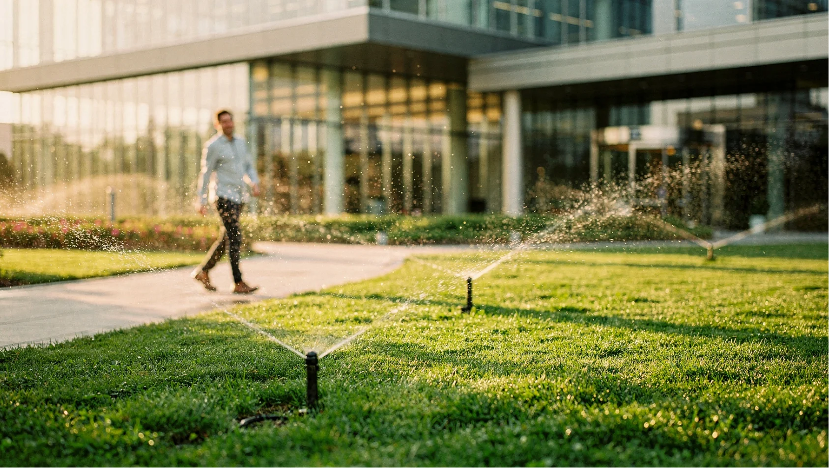 Commercial Irrigation: Why Your Business's First Impression Depends on Landscaping